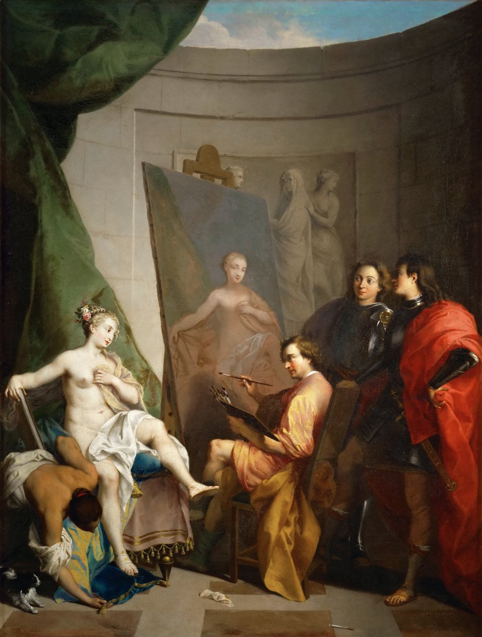 Apelles Painting Campaspe by Nicolas Vleughels