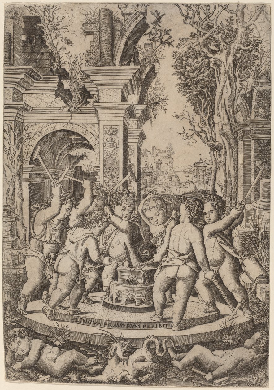 Fate of an Evil Tongue by Nicoletto da Modena