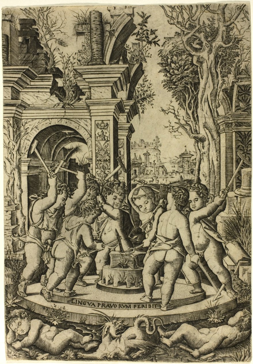 Fate of the Evil Tongue by Nicoletto da Modena