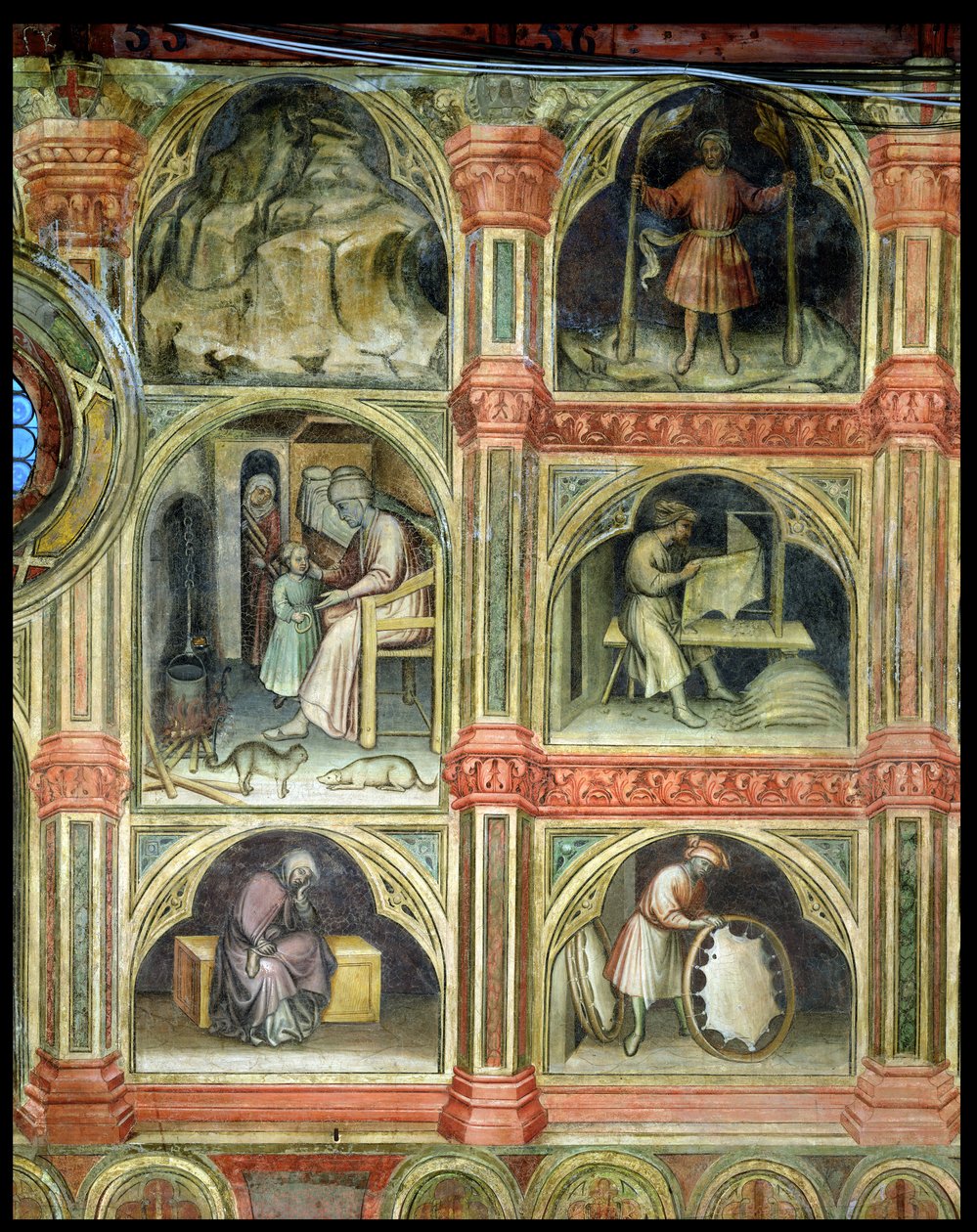 The Month of January, from a Series of Murals Depicting the Astrological Cycle by Nicolo and Stefano da Ferrara Miretto