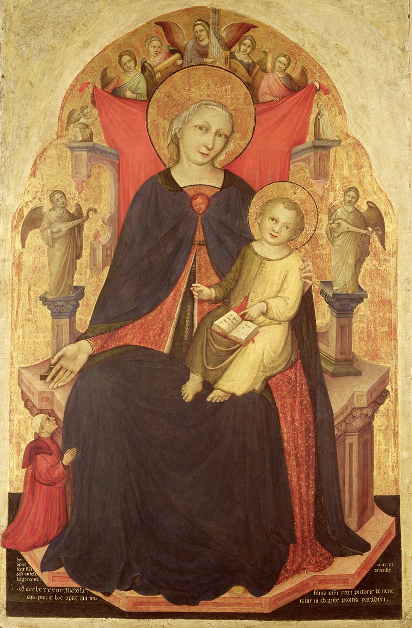 Madonna and Child Enthroned with the Donor Vulciano Belgarzone di Zara by Nicolò di Pietro