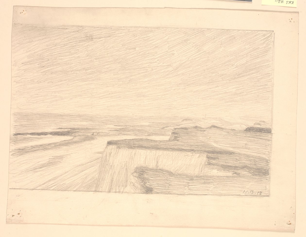View over Dunes and Beach at Bovbjerg by Niels Jakob Jakobsen Bjerre
