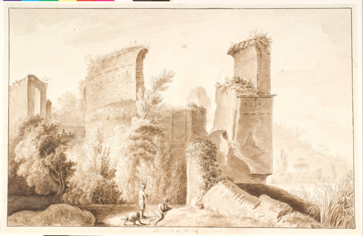 Ruins of the Temple of Apollo at Lake Avernus by Niels Gundersen Lund