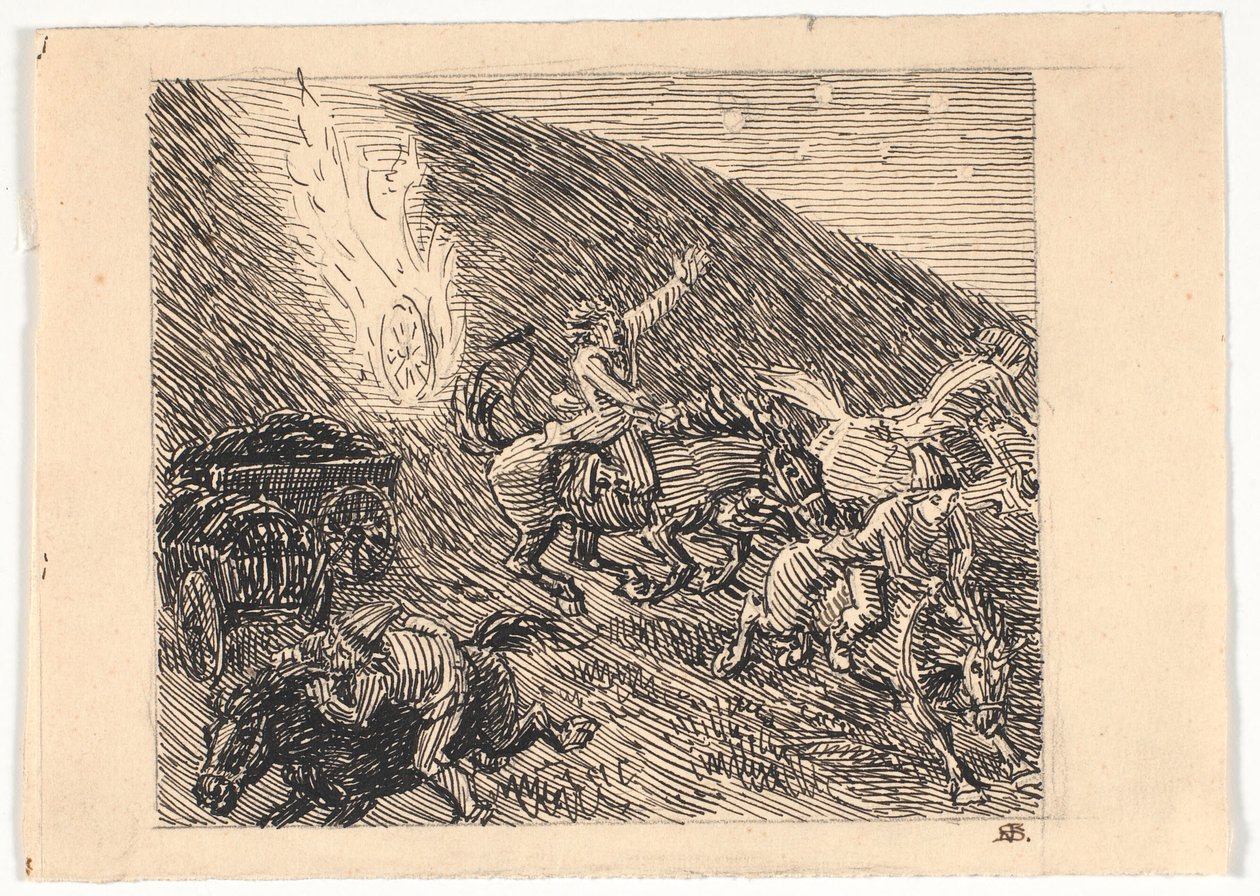 Preparatory Work for the Gables in Brunde by Niels Skovgaard