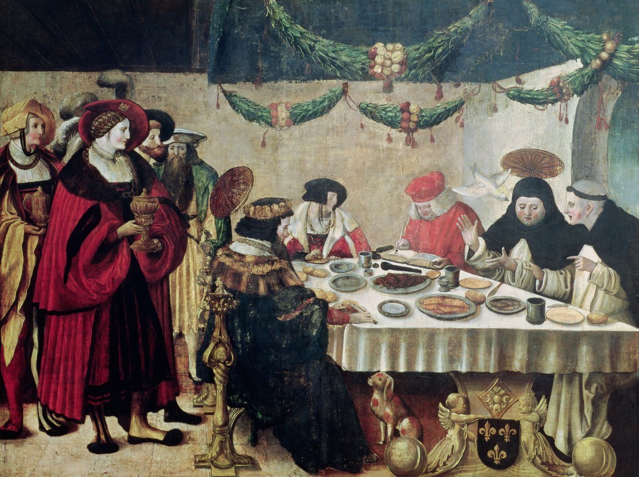 St. Thomas Aquinas and Louis IX by Niklaus Manuel