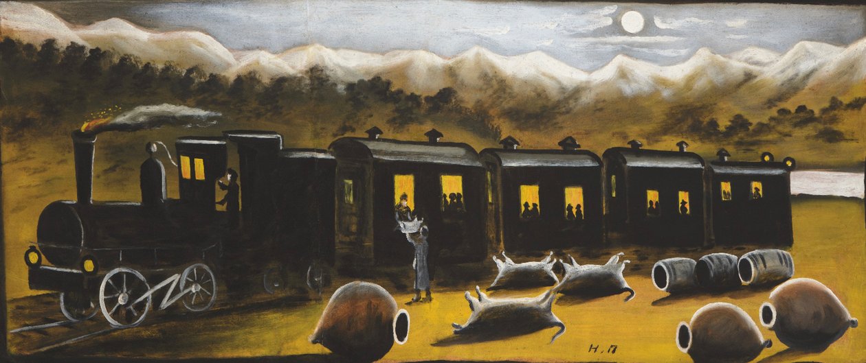 Kakhetian Train by Niko Pirosmani