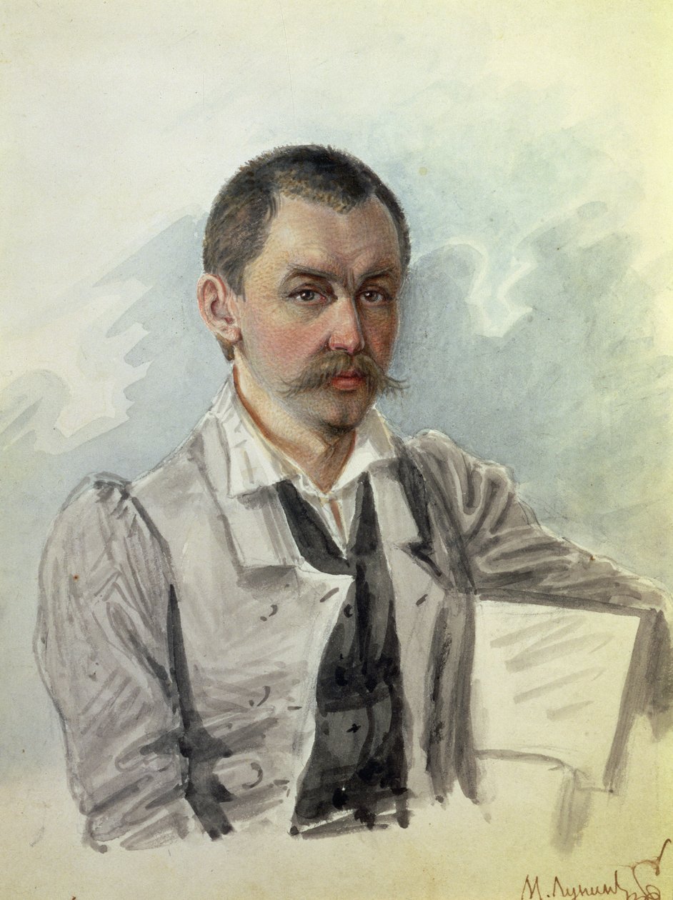 Portrait of M. Lunin (1787-1845) Peter Prison by Nikolai Alexandrovich Bestuzhev