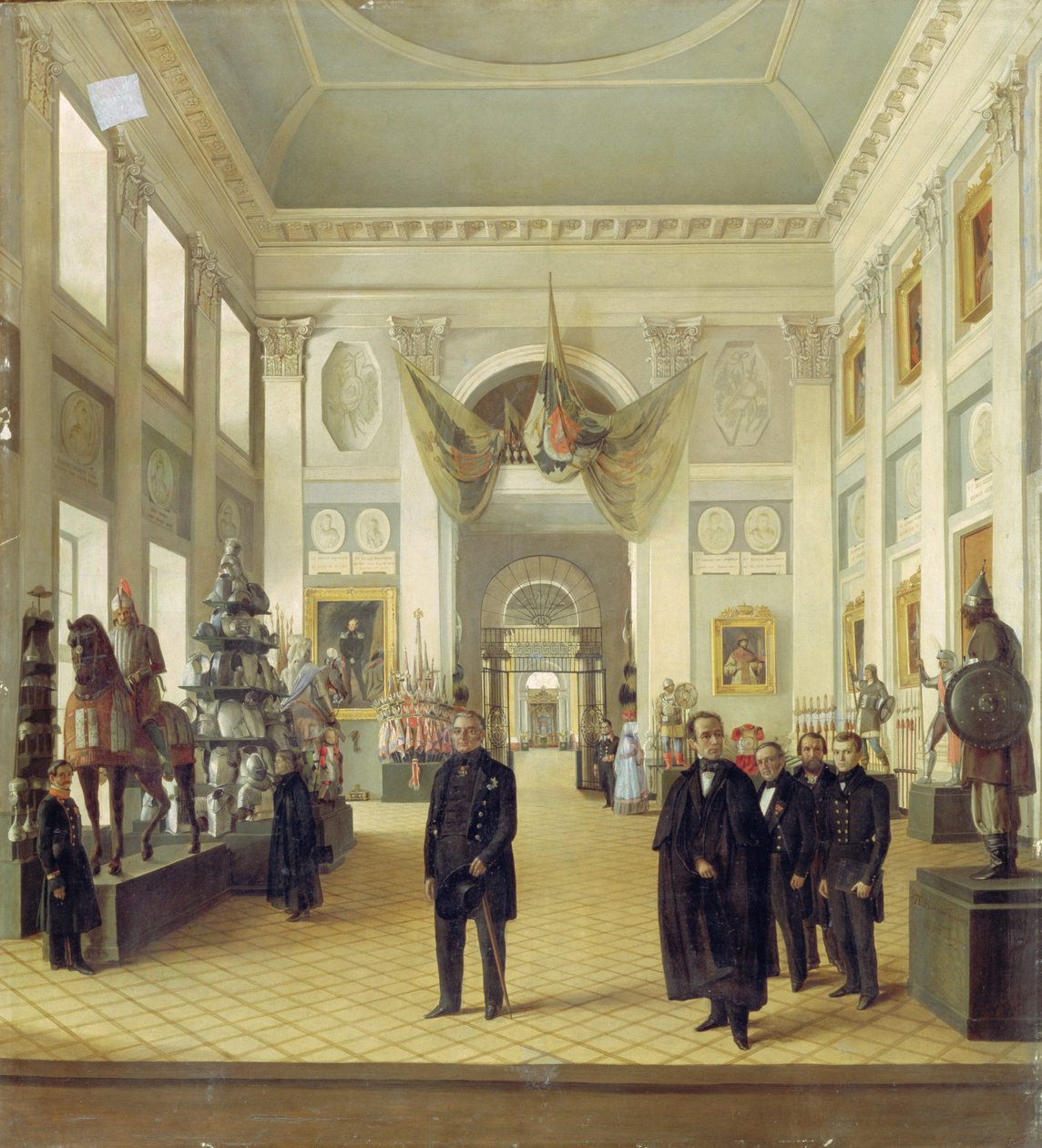 Interior of the Armoury Chamber in the Kremlin, 1844 by Nikolai Alexeyevich Burdin