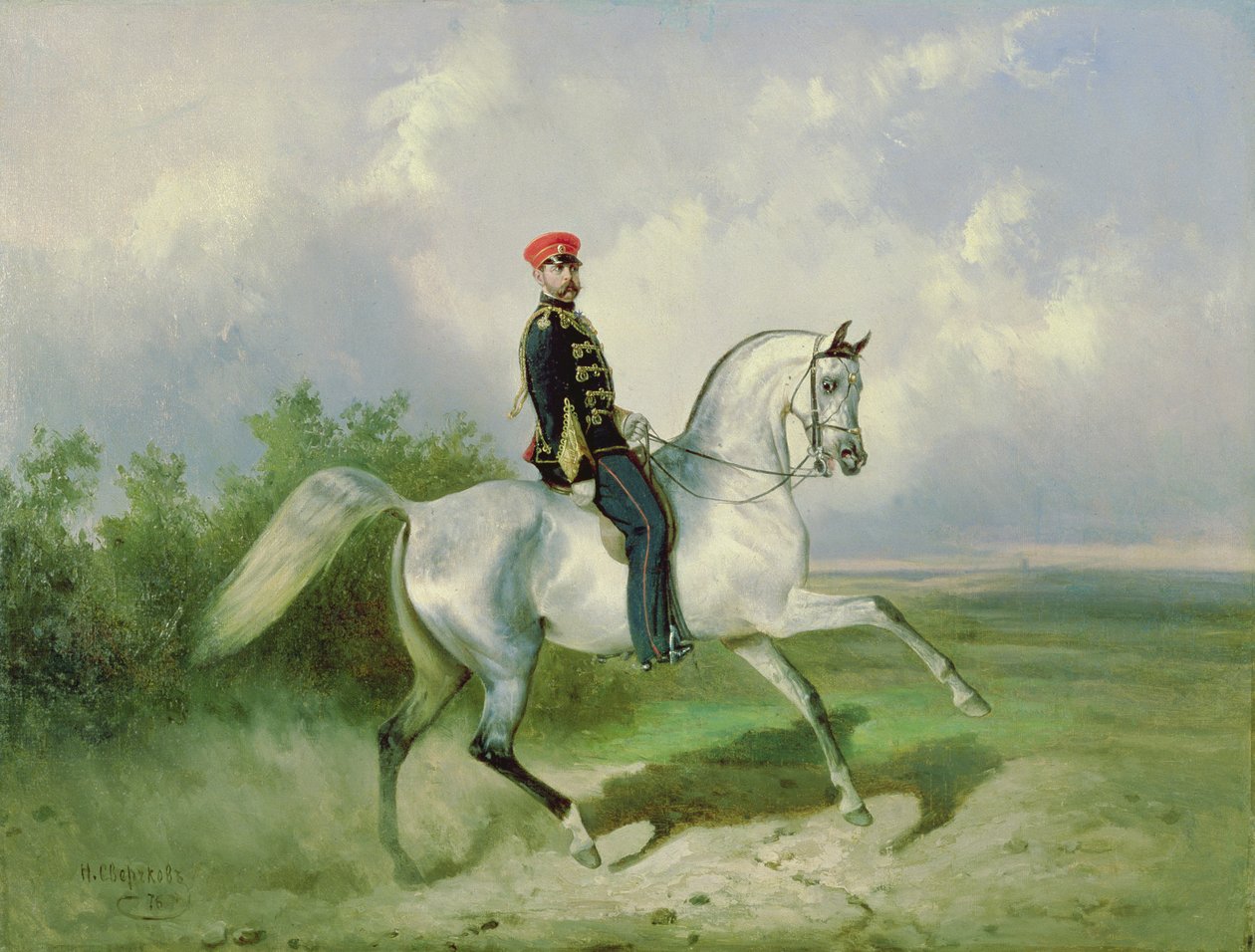 Portrait of Emperor Alexander II by Nikolai Egorevich Sverchkov
