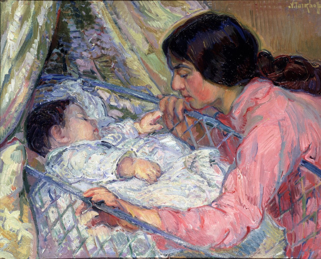 At the Cradle by Nikolai Alexandrovich Tarkhov