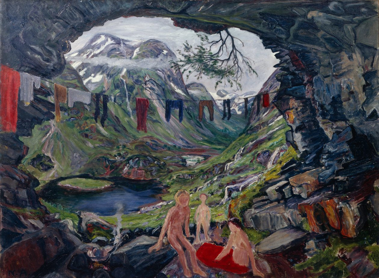 The Cave by Nikolai Astrup