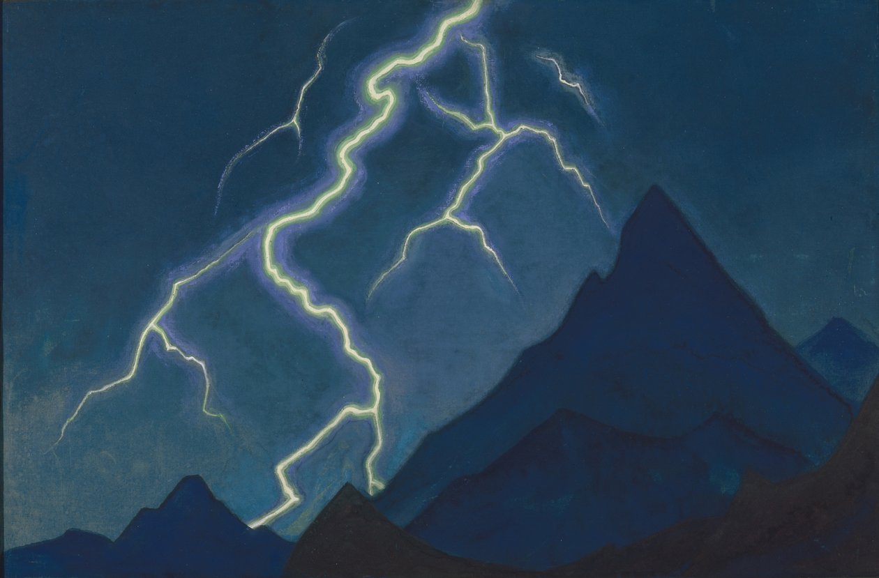 Call of the Heaven. Lightning by Nikolai Konstantinowitsch Roerich