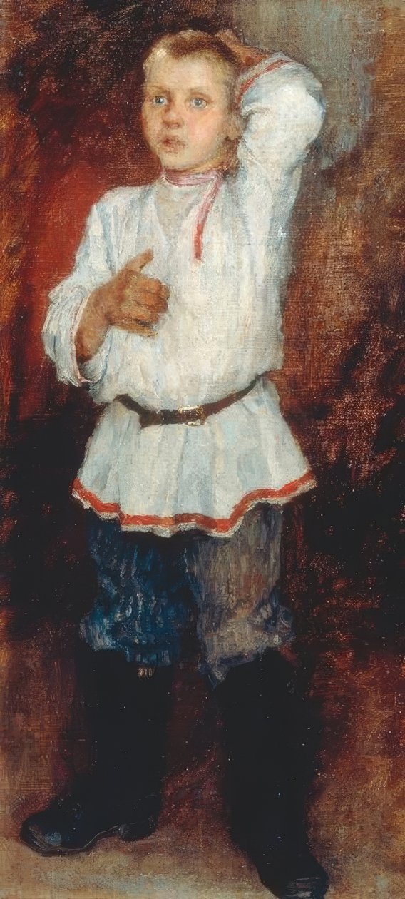 Village Boy by Nikolai P. Bogdanow Bjelski