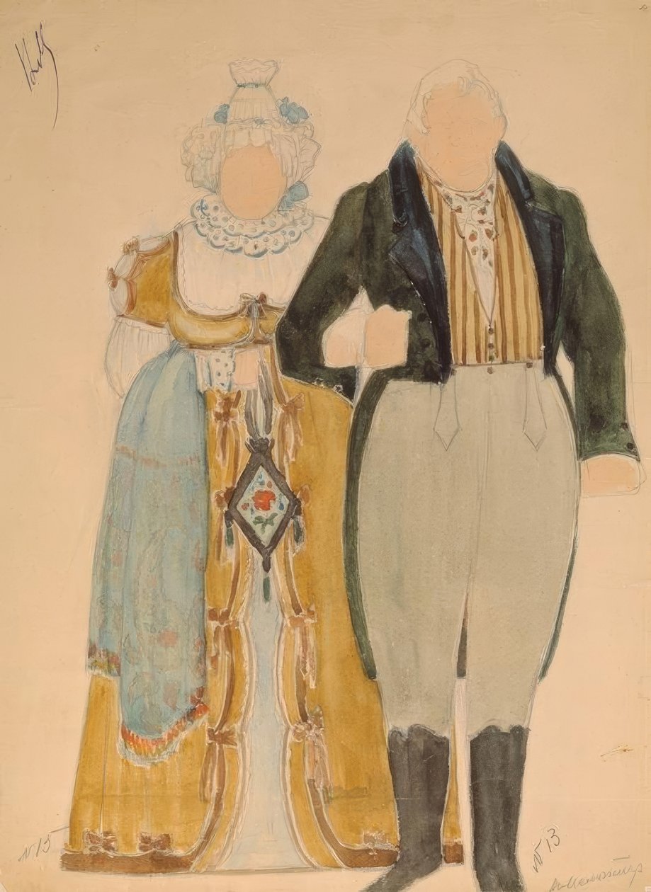 Costume Designs by Nikolaj Pawlowitsch Uljanow