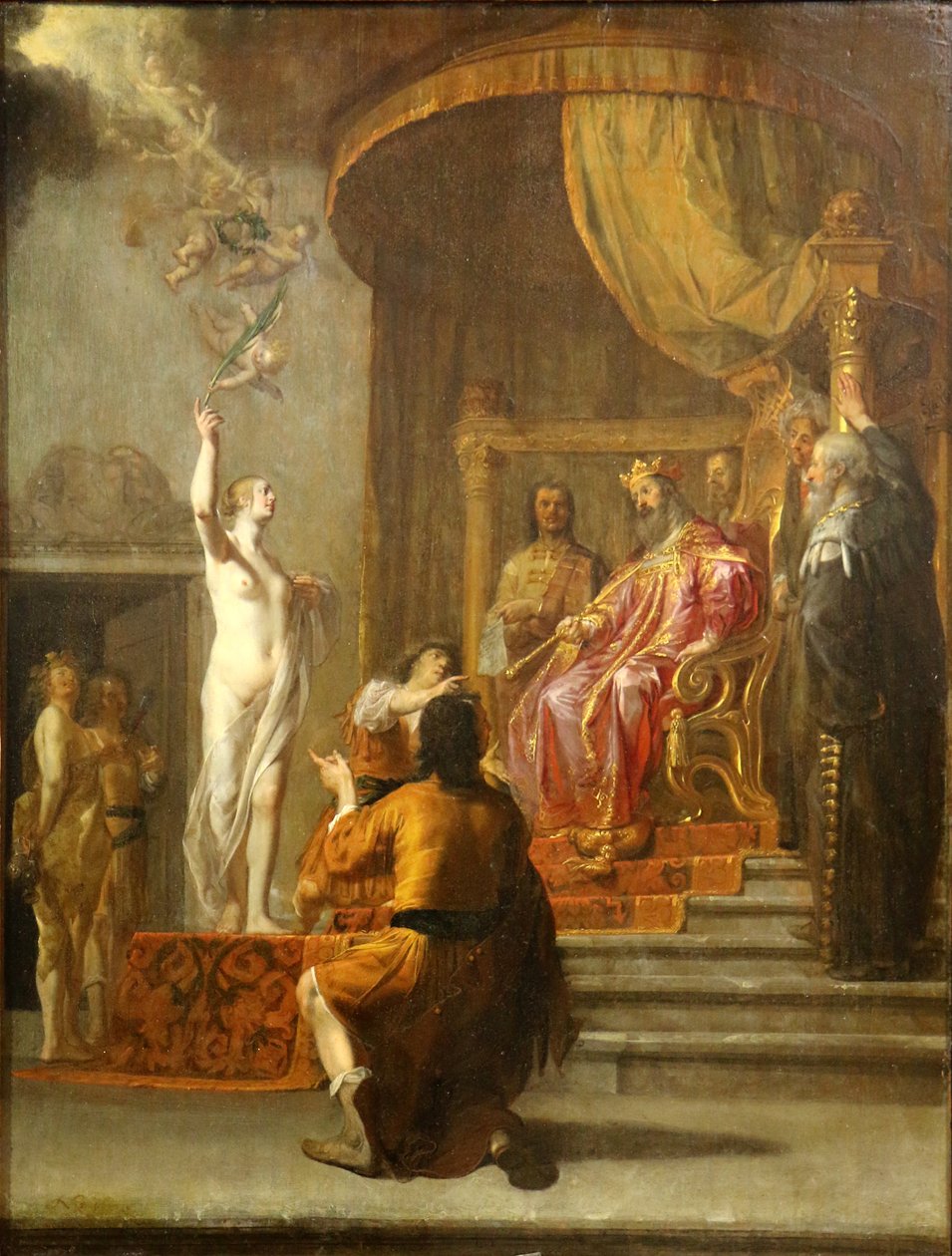 Zorobabel before Darius by Nikolaus Knüpfer
