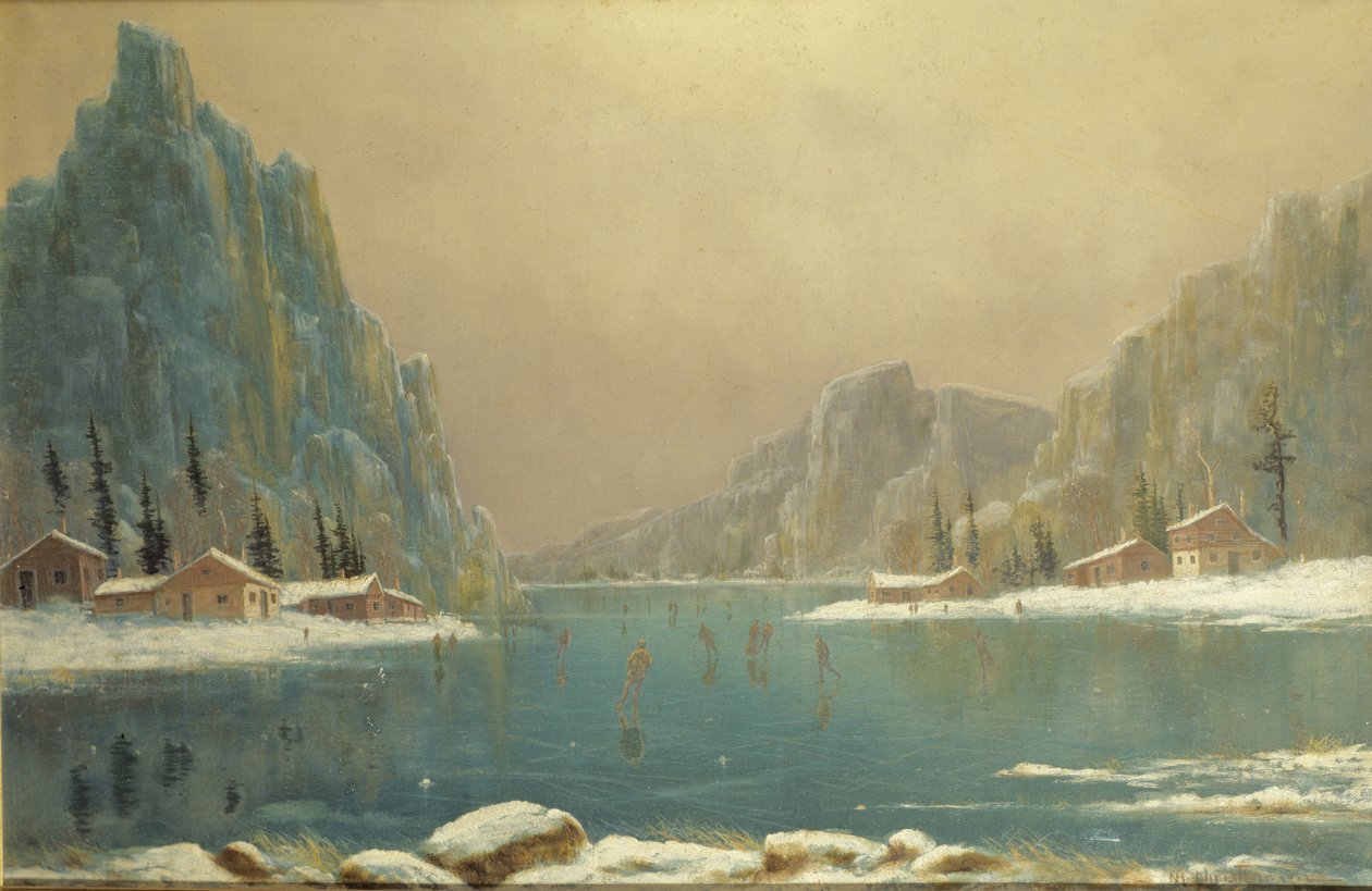 Skaters on a Lake by Nils Hans Christiansen