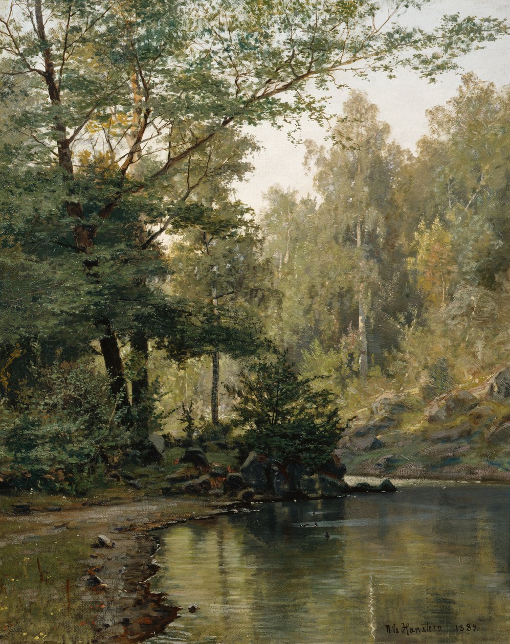Forest Lake by Nils Hansteen