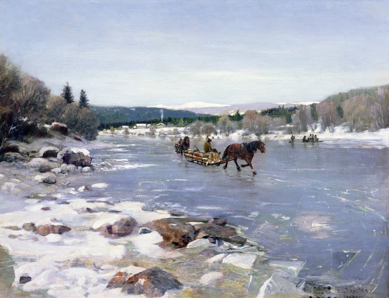 Hauling Timber by Nils Hansteen