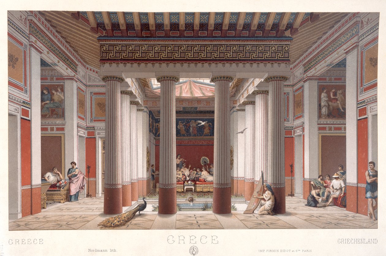 A Banquet in Ancient Greece by Nordmann