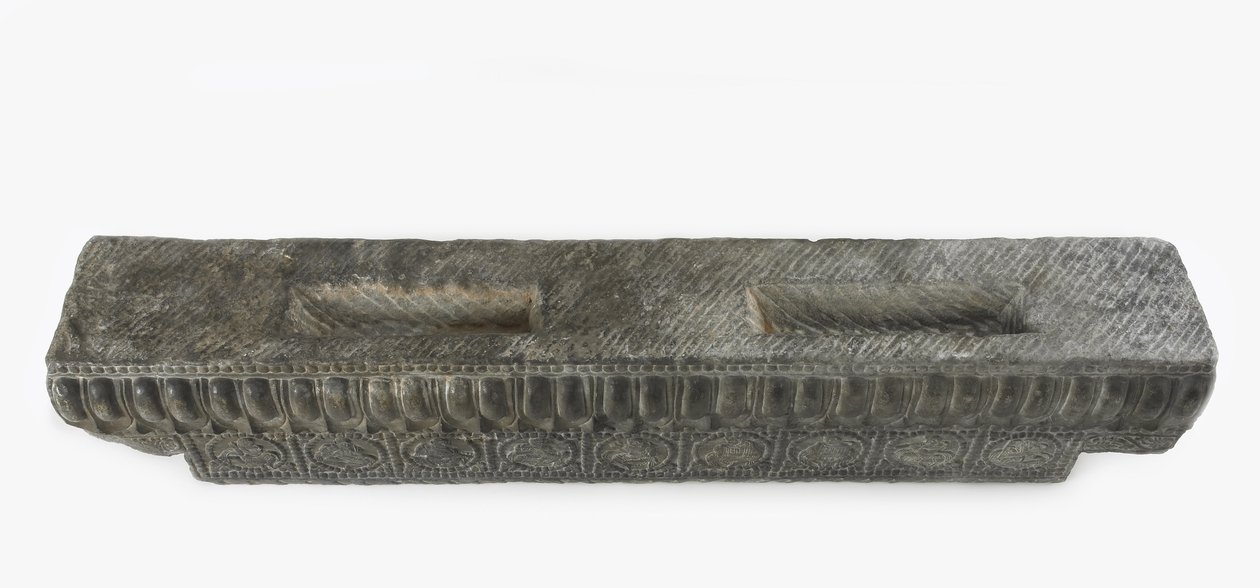 Cornice of a funerary couch by Northern Qi Dynasty Chinese Scool