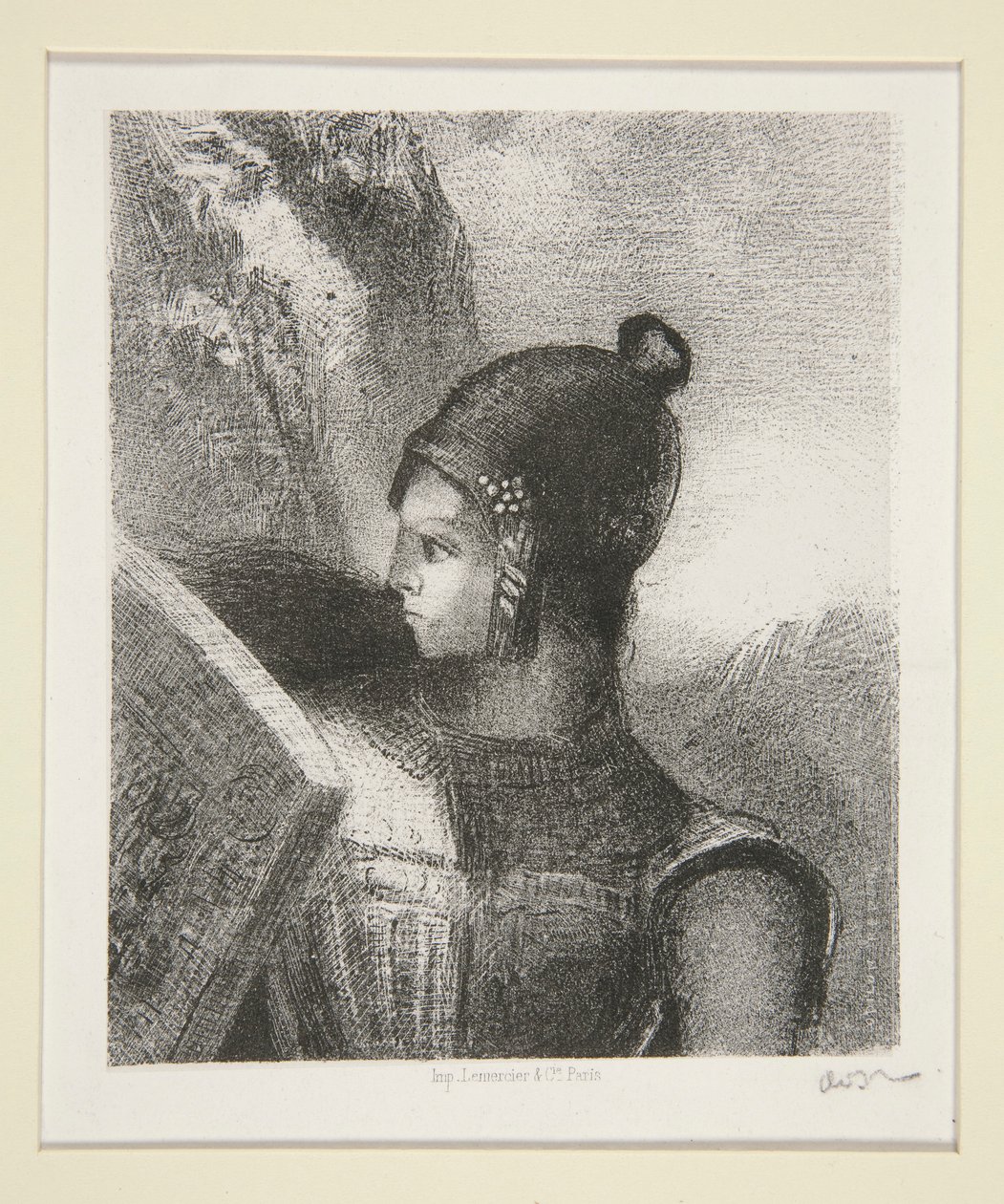 Brünnhilde, frontispiece of La Revue Wagnerienne by Odilon Redon
