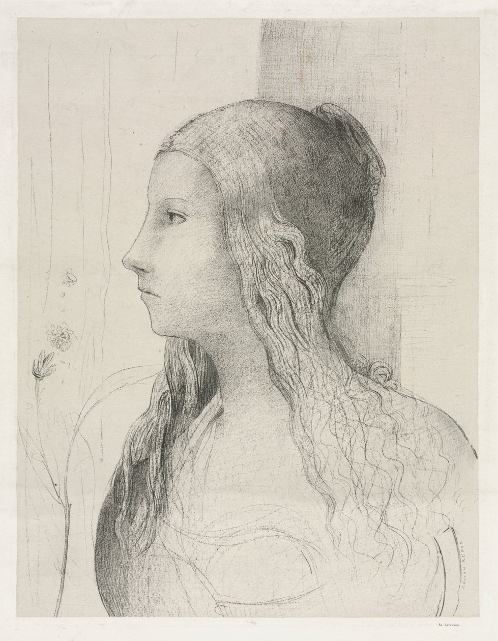 Brünnhilde in Twilight of the Gods, 1894 by Odilon Redon