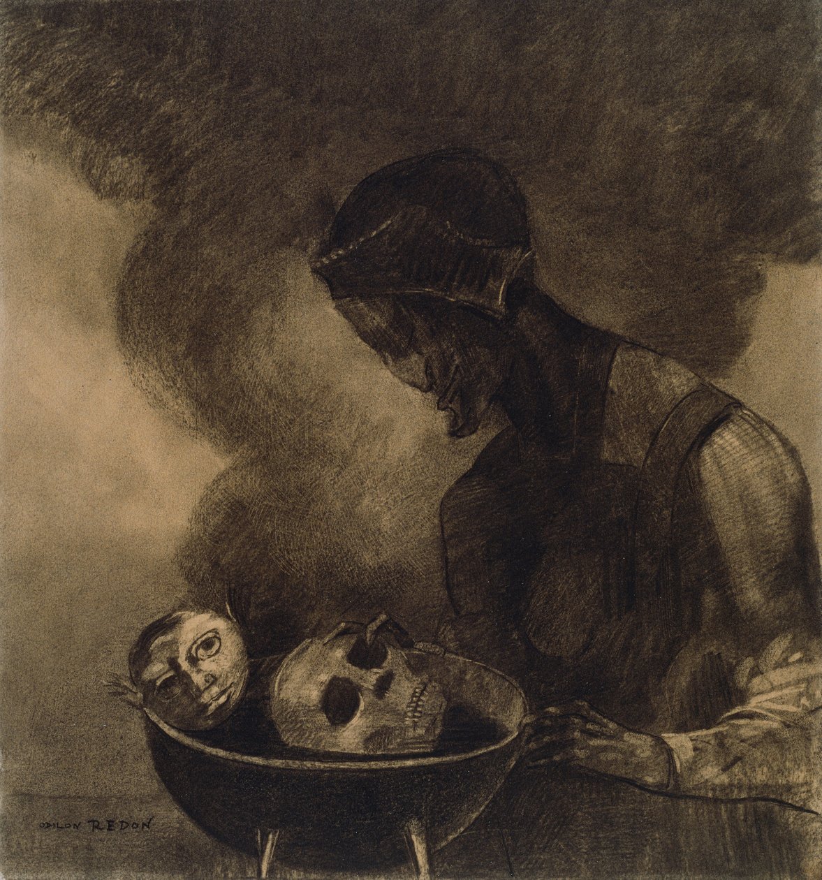 Cauldron of the Sorceress by Odilon Redon