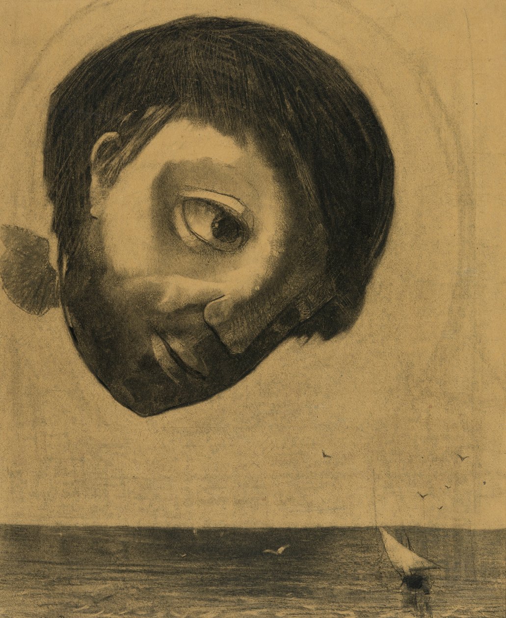 Guardian Spirit of the Waters by Odilon Redon