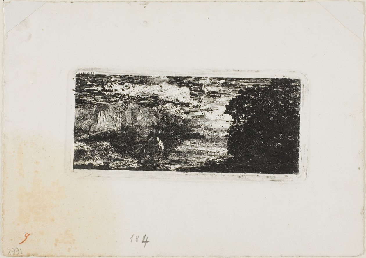 Horseman Under a Stormy Sky by Odilon Redon