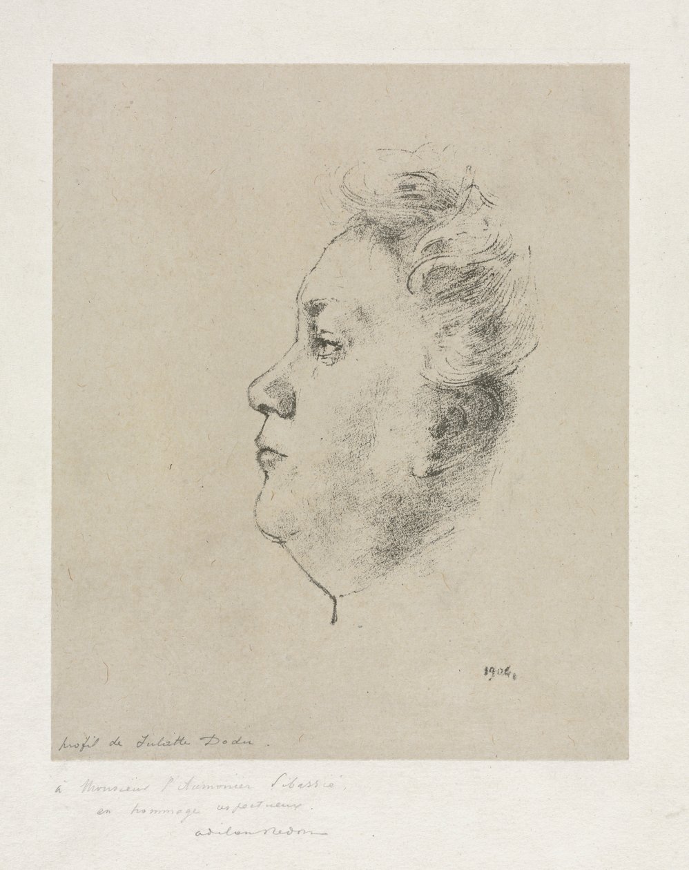 Mlle. Juliette Dodu, 1904 by Odilon Redon