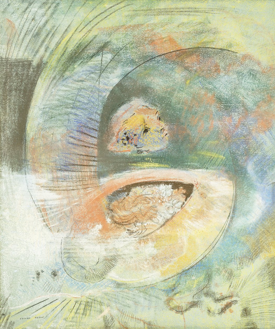 Monster Submarine by Odilon Redon