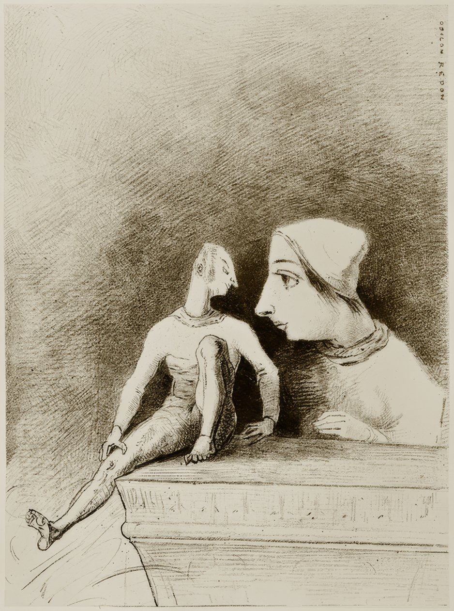 Flattery by Odilon Redon