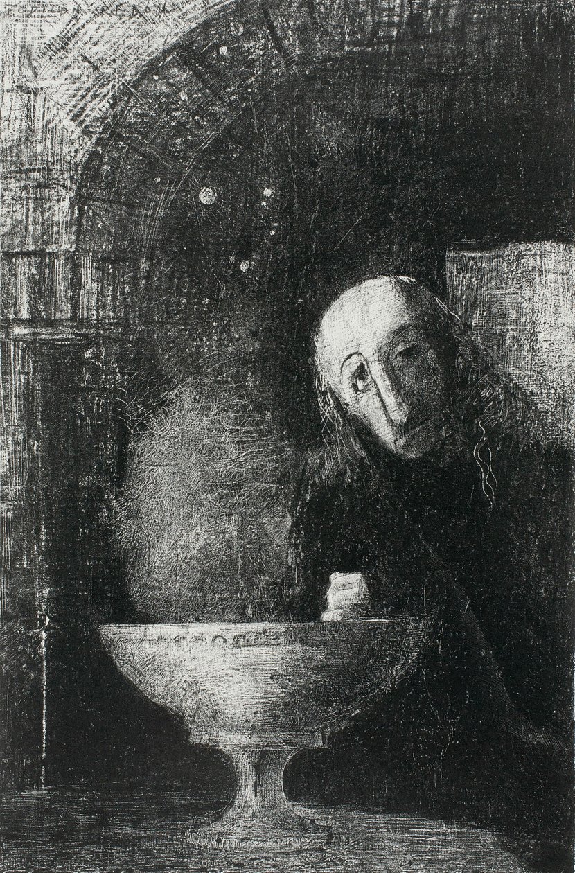 The Infinite Search, from Night by Odilon Redon