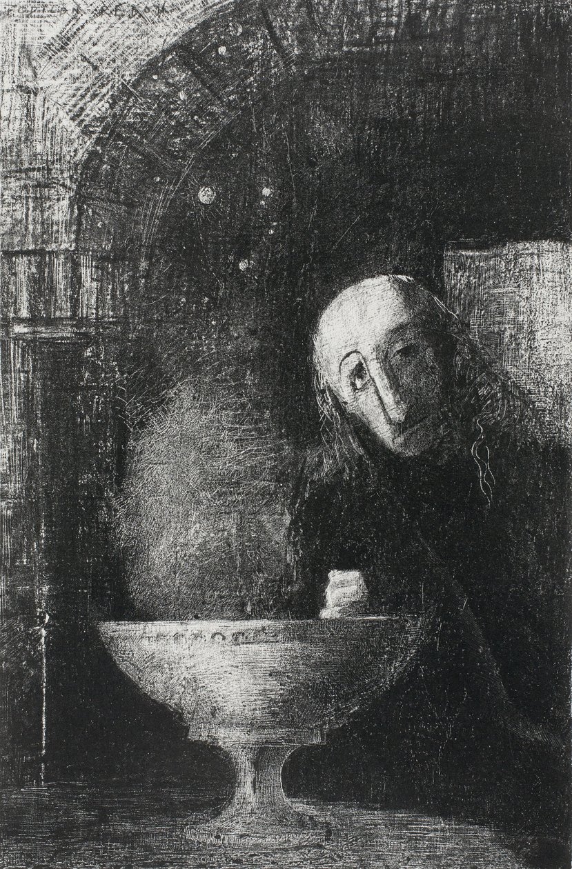 The Infinite Search, from Night, 1886 by Odilon Redon