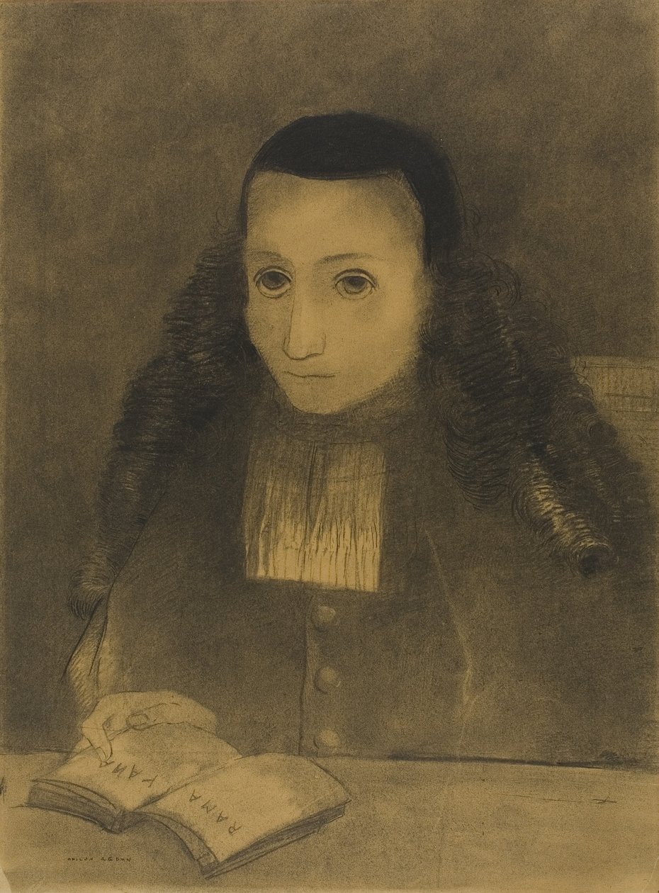 The Little Abbot Reading the Ramayana by Odilon Redon