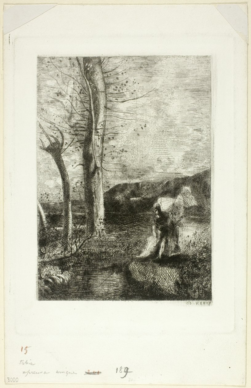 Tobias by Odilon Redon