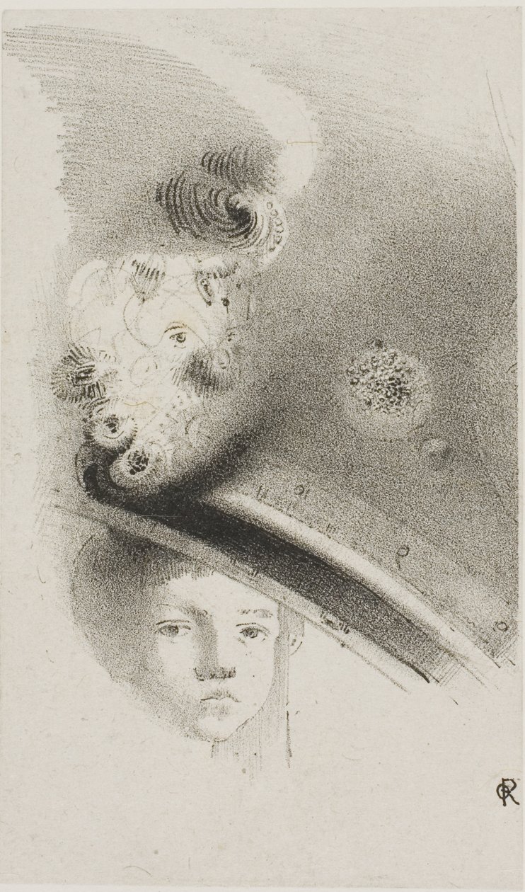 Untitled Trial Lithograph by Odilon Redon