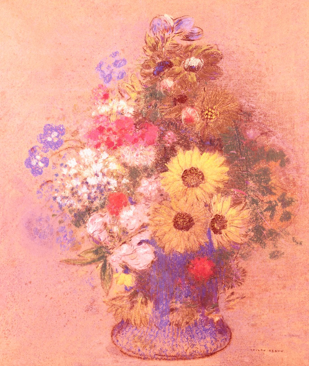 Vase of Flowers by Odilon Redon