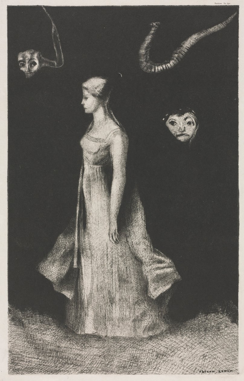 Obsession, 1894 by Odilon Redon Printer: Monrocq
