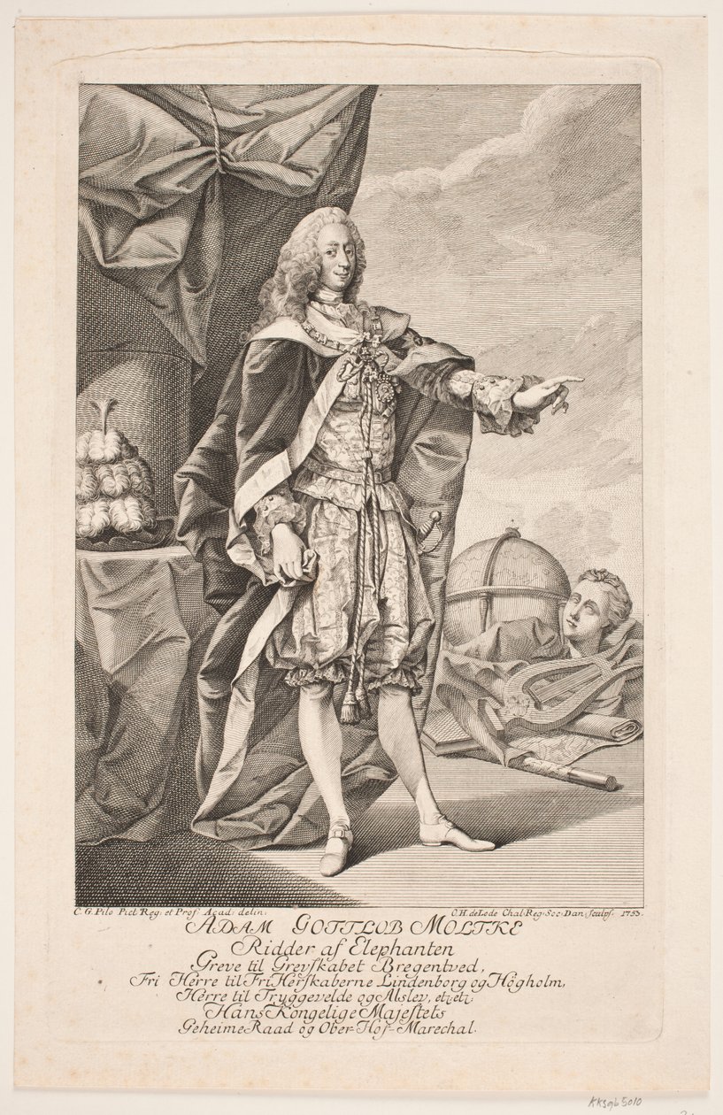 Adam Gottlob Moltke by Odvardt Helmoldt de Lode