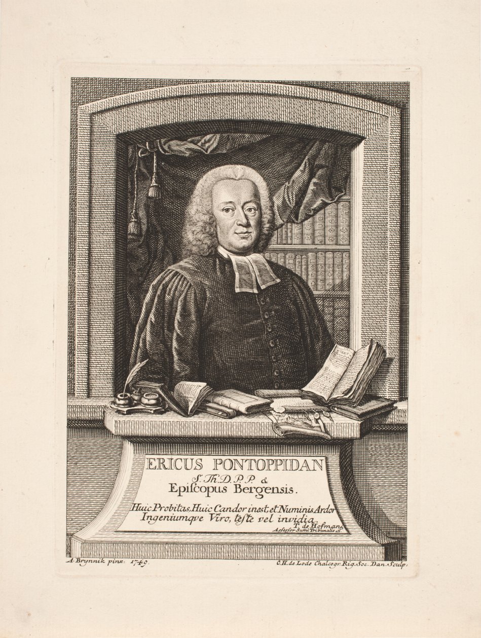 Erik Pontoppidan (the younger) Bishop by Odvardt Helmoldt de Lode