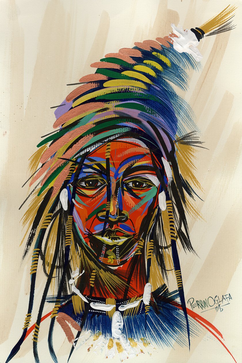 Am I an Aborigin 1, 2008 by Oglafa Ebitari Perrin