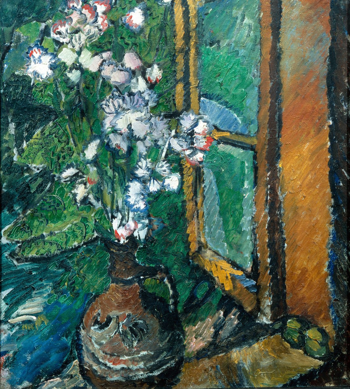 Jug with Flowers by Olga Rozanova