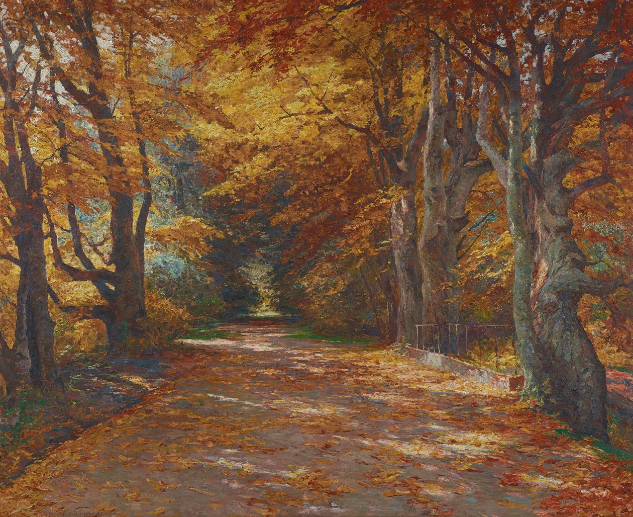 Prater Avenue in Autumn by Olga Wisinger Florian