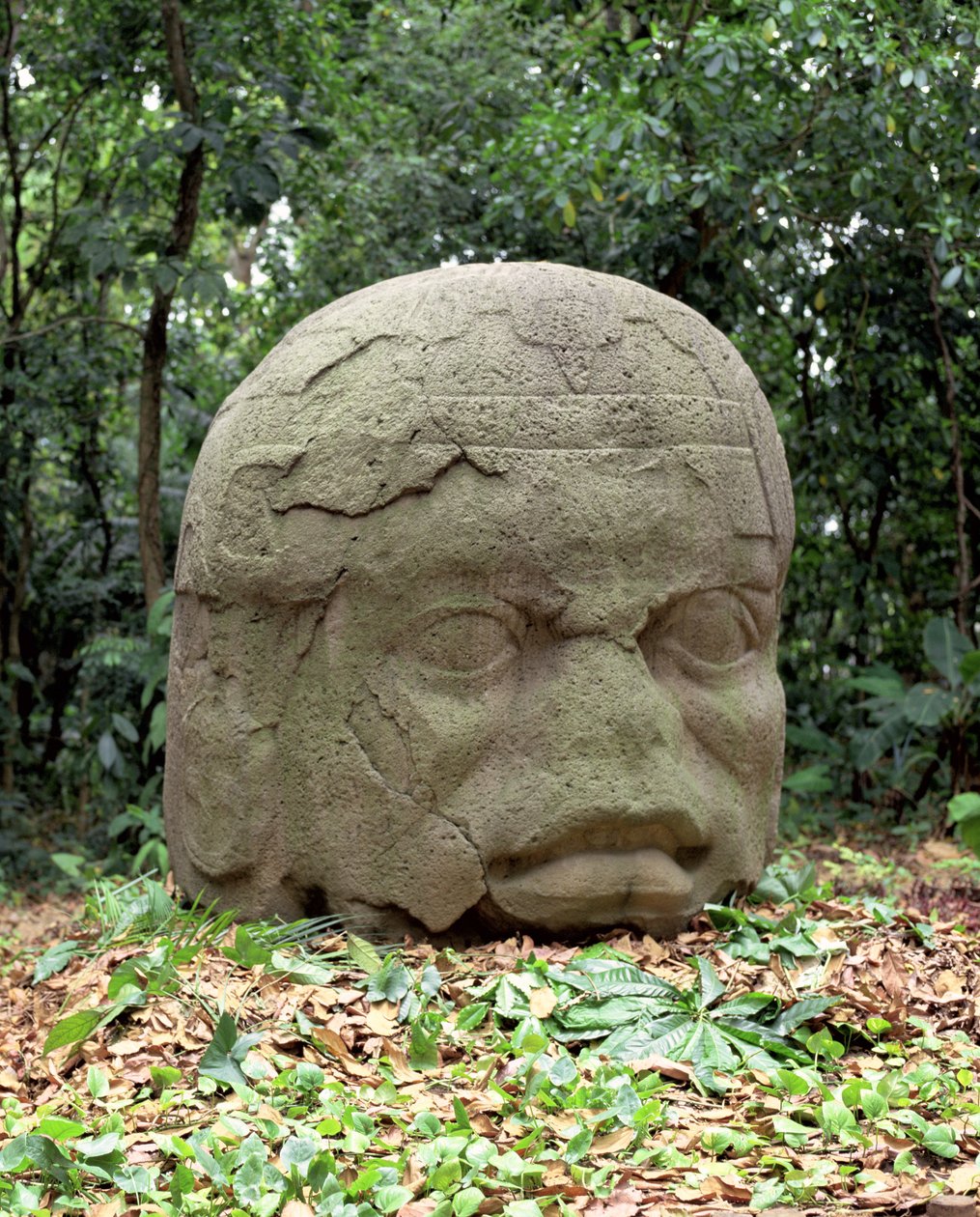 Colossal Head 26, Pre-Classic Period by Olmec