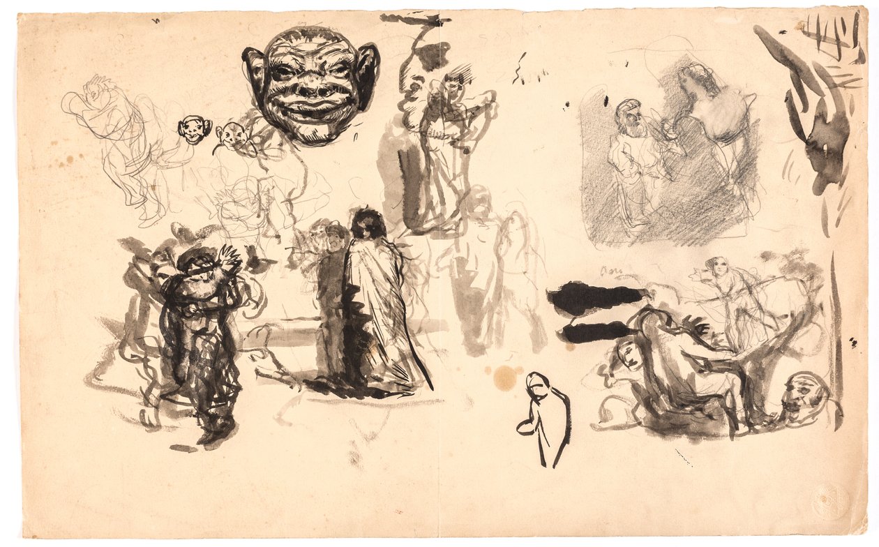 Figure and Composition Studies by Oluf Hartmann