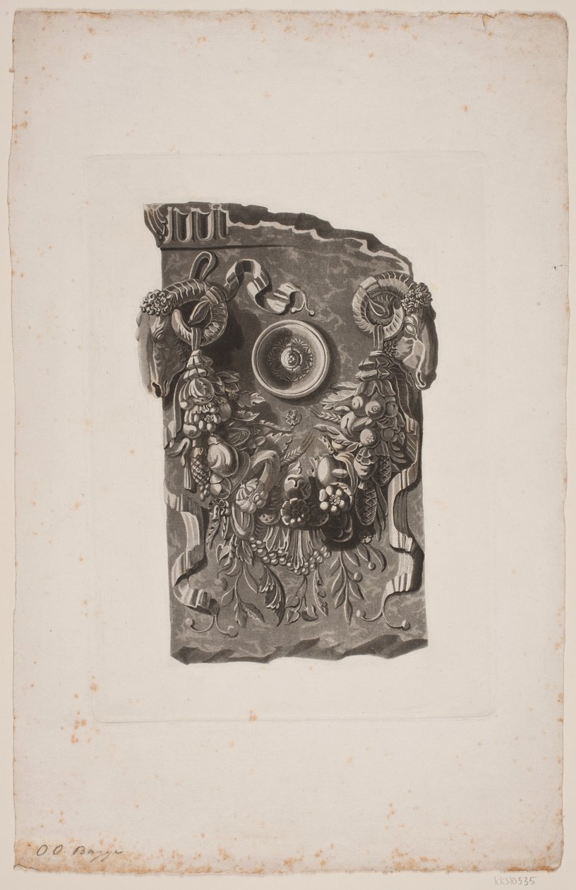 Ancient Architectural Fragment by Oluf Olufsen Bagge