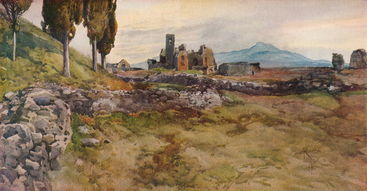 On the Via Appia by Onorato Carlandi