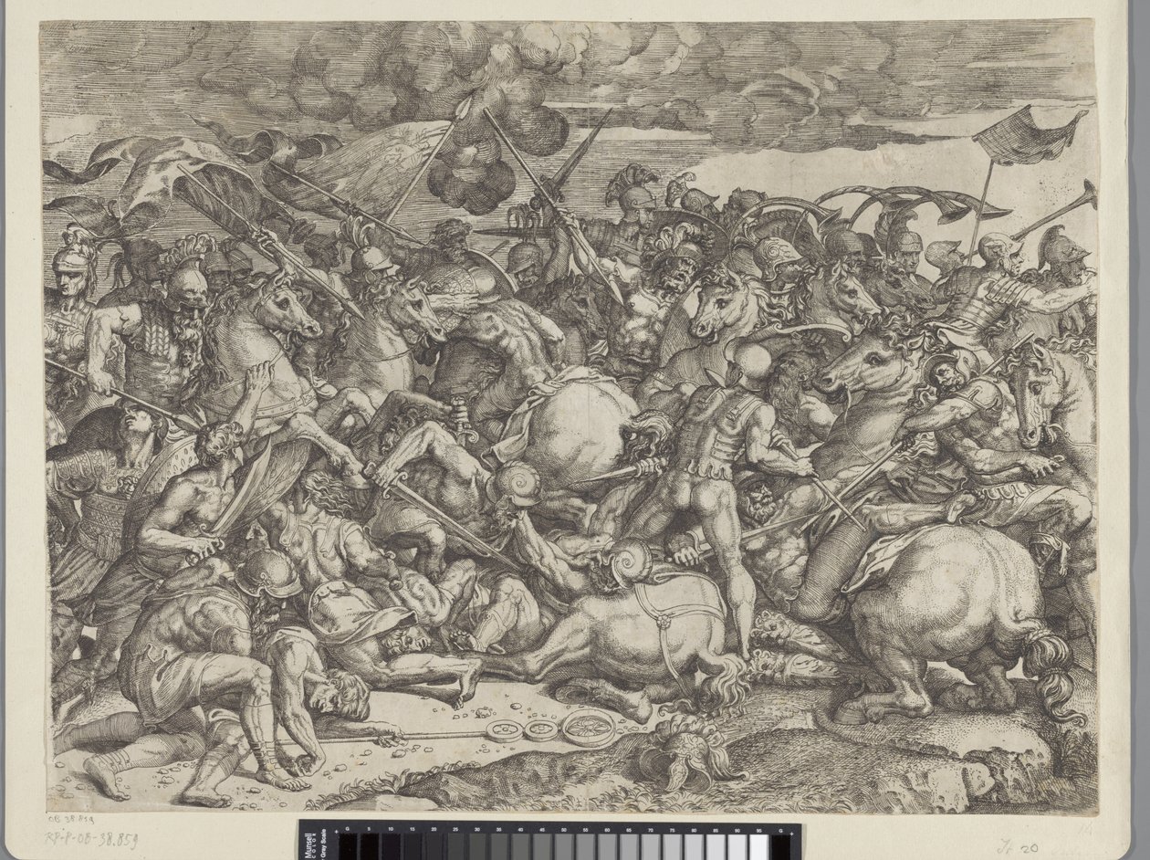 Battle of the Milvian Bridge by Orazio Farinati (attributed to)