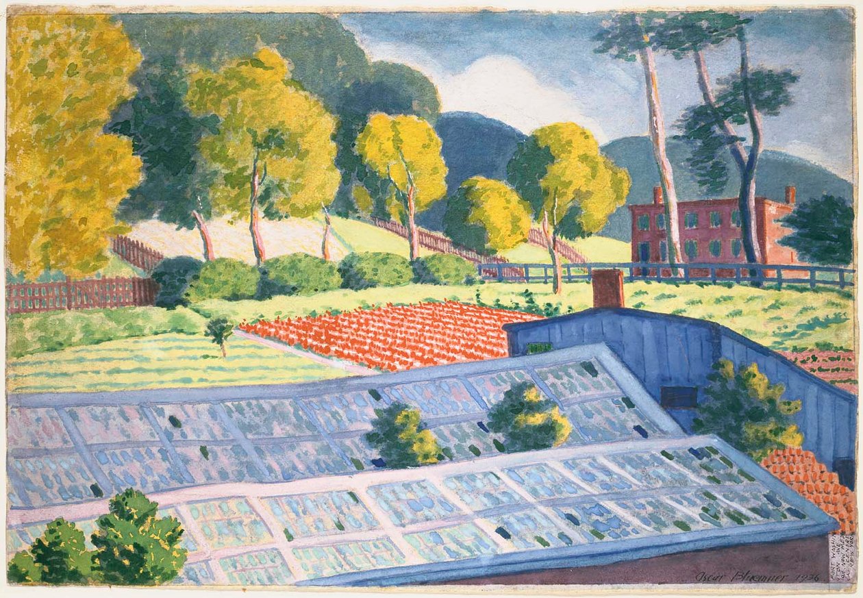 Fort Washington Avenue in 1911 by Oscar Florianus Bluemner